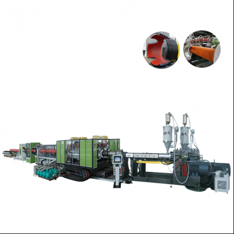 HDPE / PP / PVC Takamaiman Nau'in Nau'in Bango Na Corrugated Pipe Extrusion Line