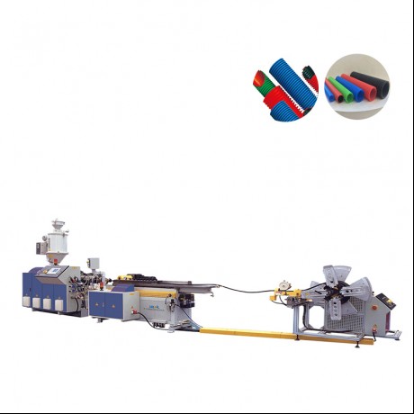 PA/PE/PP/PVC bango guda daya, bangon bango biyu corrugated bututu extrusion line